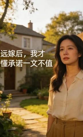 短剧《远嫁后，我才懂承诺一文不值》海报