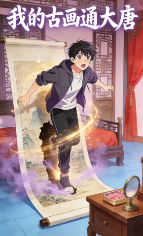 短剧《我的古画通大唐》海报