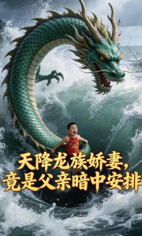 短剧《天降龙族娇妻，竟是父亲暗中安排》海报