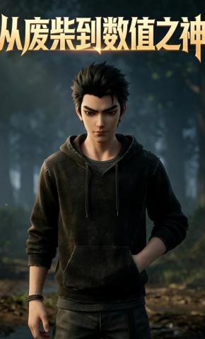 短剧《从废柴到数值之神》海报