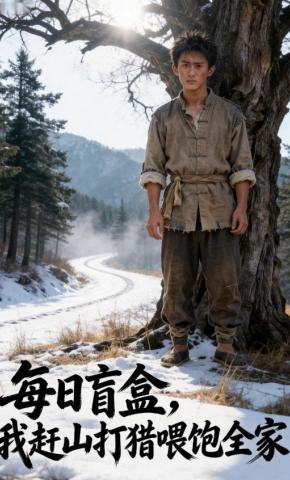 短剧《每日盲盒，我赶山打猎喂饱全家！》海报