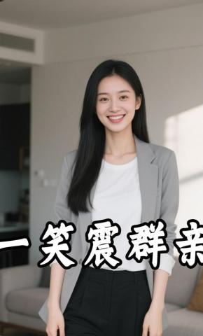 短剧《一笑震群亲》海报