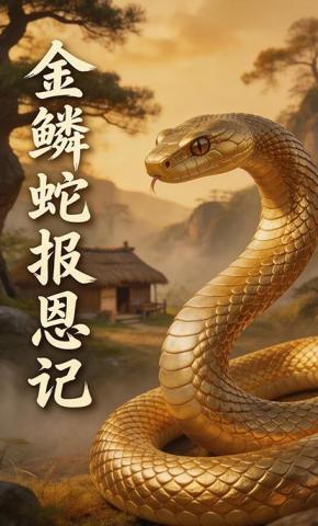 短剧《金鳞蛇报恩记》海报