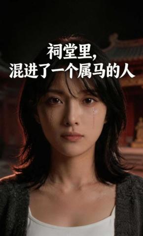 短剧《祠堂里，混进了一个属马的人》海报