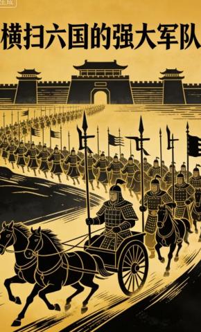 短剧《横扫六国的强大军队》海报