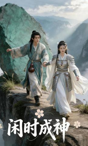 短剧《闲时成神》海报