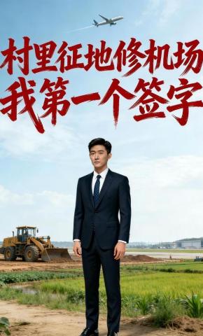 短剧《村里征地修机场，我第一个签字》海报
