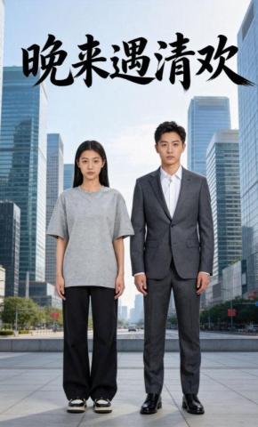 短剧《晚来遇清欢》海报
