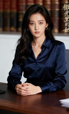 短剧《微光里的她》海报