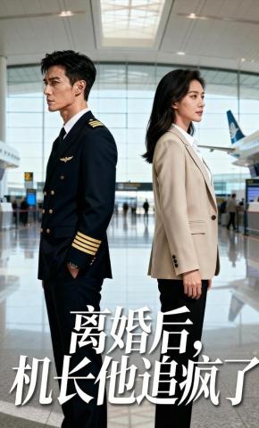 短剧《离婚后，机长他追疯了》海报