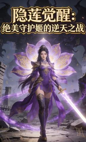 短剧《隐莲觉醒:绝美守护姬的逆天之战》海报