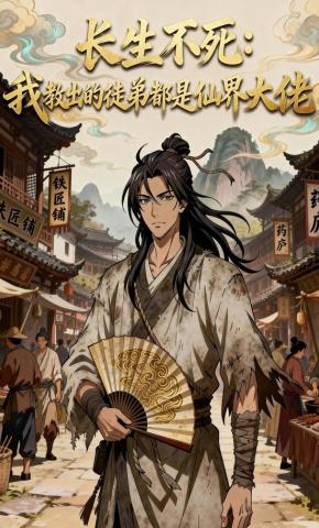 短剧《长生不死：我教出的徒弟都是仙界大佬》海报