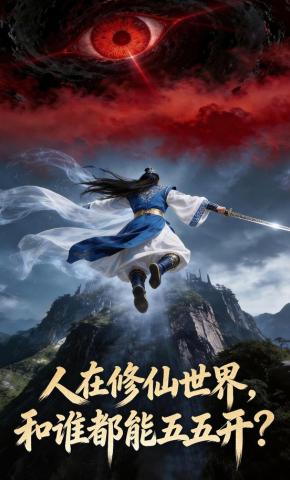 短剧《人在修仙世界，和谁都能五五开？》海报
