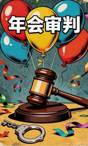 短剧《年会审判》海报