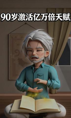 短剧《90岁激活亿万倍天赋》海报