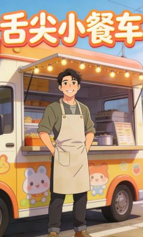 短剧《舌尖小餐车》海报