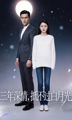 短剧《三年深情，抵不过白月光》海报