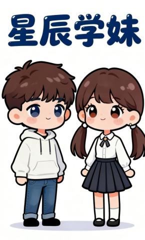 短剧《星辰学妹》海报