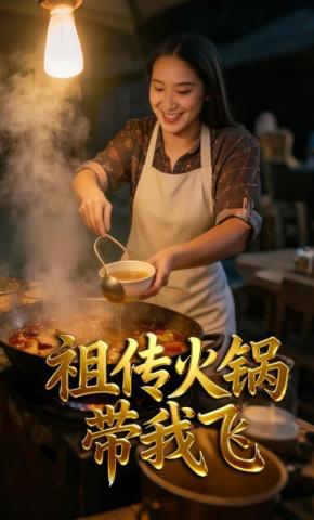 短剧《祖传火锅带我飞》海报