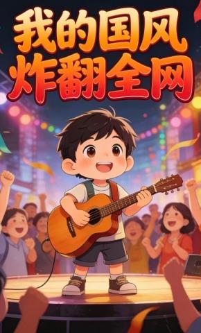 短剧《我的国风炸翻全网》海报