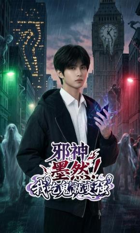 短剧《邪神墨然！我吃鬼就变强》海报