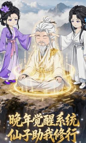 短剧《晚年觉醒系统，仙子助我修行》海报