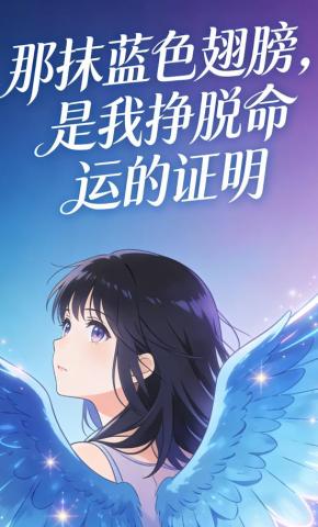 短剧《那抹蓝色翅膀，是我挣脱命运的证明》海报