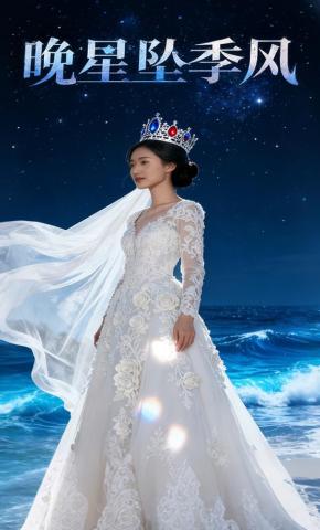 短剧《晚星坠季风》海报