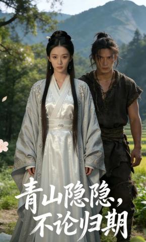 短剧《青山隐隐，不论归期》海报