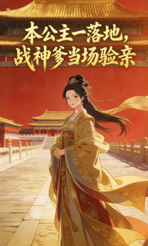 短剧《本公主一落地，战神爹当场验亲》海报