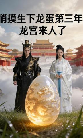 短剧《悄摸生下龙蛋第三年，龙宫来人了》海报