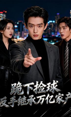 短剧《跪下捡球？反手继承万亿家产！》海报