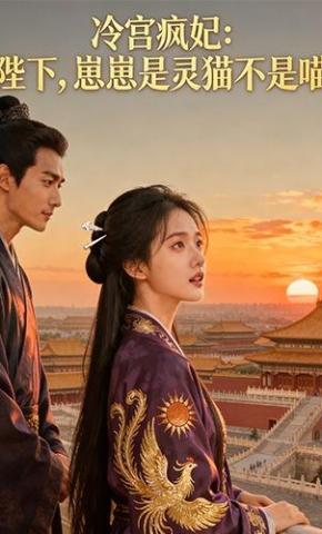 短剧《冷宫疯妃：陛下，崽崽是灵猫不是喵》海报