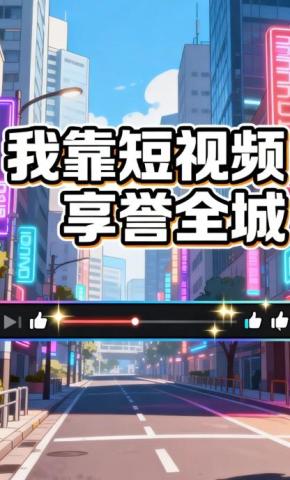 短剧《我靠短视频享誉全城》海报