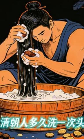 短剧《清朝人多久洗一次头》海报