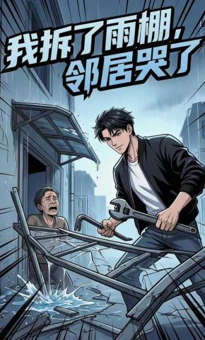 短剧《我拆了雨棚，邻居哭了》海报