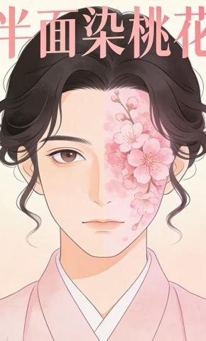 短剧《半面染桃花》海报