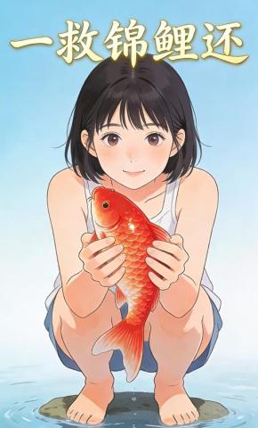 短剧《一救锦鲤还》海报