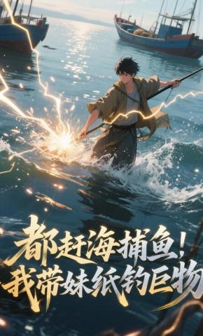 短剧《都赶海捕鱼！我带妹纸钓巨物》海报