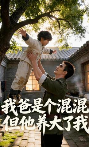 短剧《我爸是个混混，但他养大了我》海报