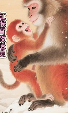 短剧《红猴雪夜送崽》海报