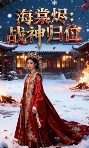 短剧《海棠烬：战神归位》海报