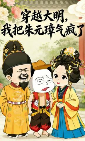 短剧《穿越大明我把朱元璋气疯了》海报