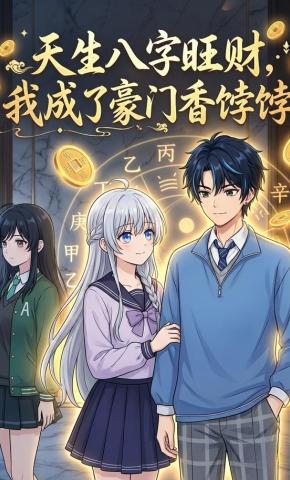 短剧《天生八字旺财，我成了豪门香饽饽》海报