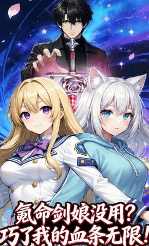 短剧《氪命剑娘没用？巧了我的血条无限》海报