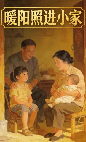 短剧《暖阳照进小家》海报