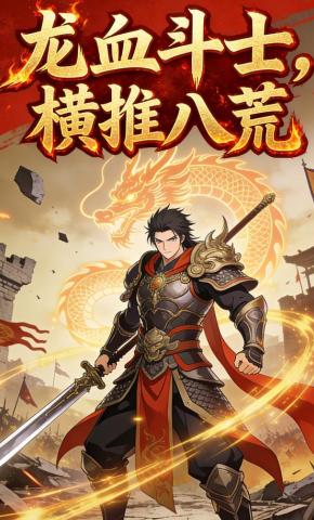 短剧《龙血斗士，横推八荒》海报