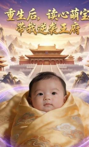 短剧《重生后，读心萌宝带我逆袭王府》海报