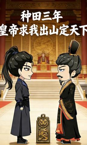短剧《种田三年，皇帝求我出山定天下》海报