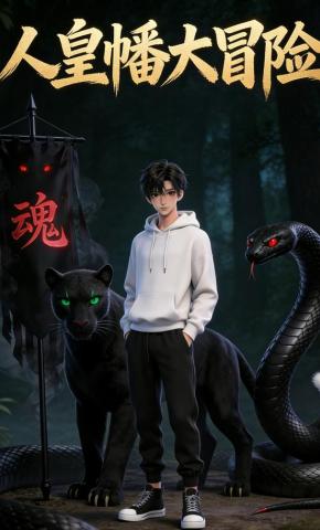 短剧《人皇幡大冒险》海报